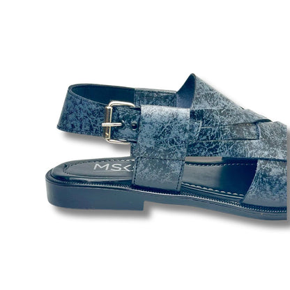 GREY CROSS PASHAWRI SANDAL